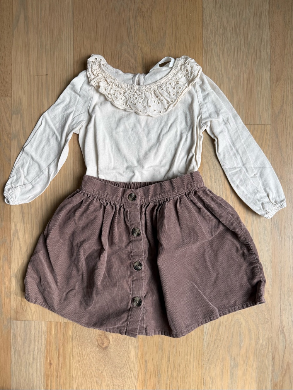 H&M girls top & skirt - 4T
